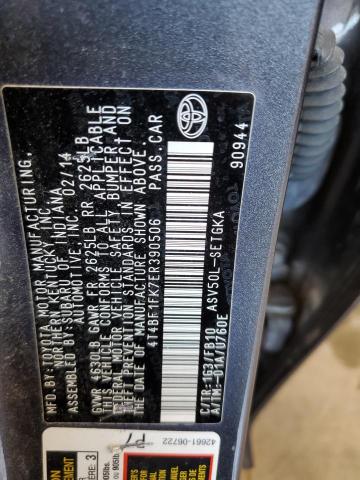 Photo 10 from auction – 2014 TOYOTA CAMRY L with VIN 4T4BF1FK7ER390506
