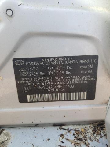 Photo 10 from auction – 2011 HYUNDAI SONATA SE with VIN 5NPEC4AC4BH004409