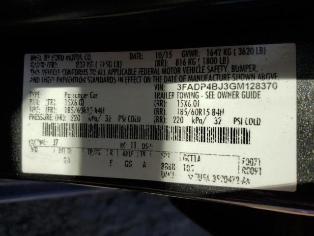 Photo 10 from auction – 2016 FORD FIESTA SE with VIN 3FADP4BJ3GM128370