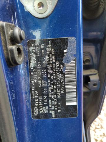 Photo 10 from auction – 2016 HYUNDAI ACCENT SE with VIN KMHCT4AE8GU057938