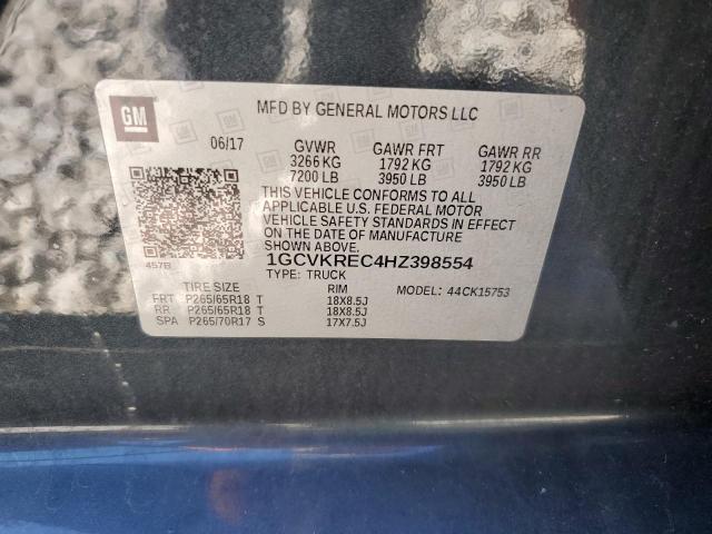 Photo 10 from auction – 2017 CHEVROLET SILVERADO with VIN 1GCVKREC4HZ398554