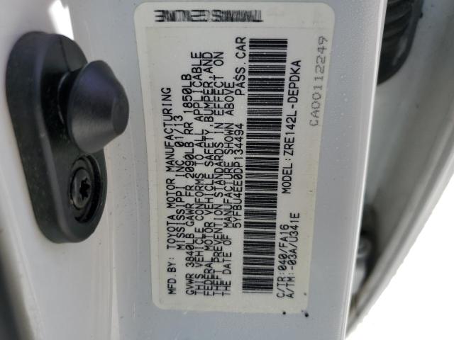 Foto 10 de la subasta – 2013 TOYOTA COROLLA con VIN 5YFBU4EE0DP134494