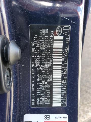 Photo 10 from auction – 2013 TOYOTA COROLLA with VIN 2T1BU4EE7DC998362