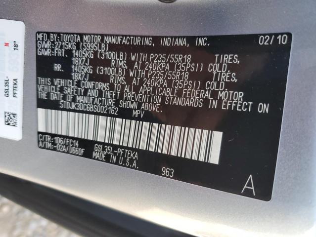 Photo 10 from auction – 2011 TOYOTA SIENNA LE with VIN 5TDJK3DC6BS002162