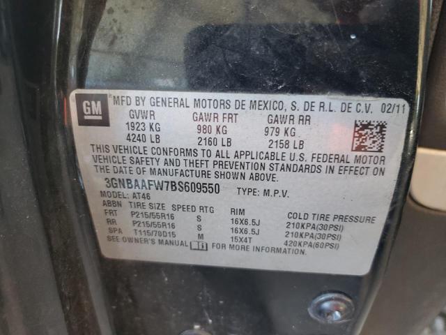 Photo 10 from auction – 2011 CHEVROLET HHR LS with VIN 3GNBAAFW7BS609550