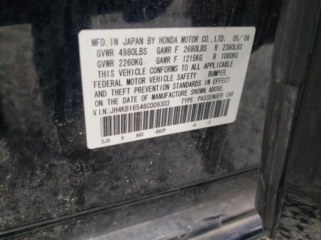 Photo 10 from auction – 2006 ACURA RL with VIN JH4KB16546C009303