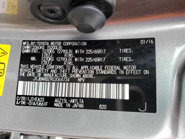 Photo 10 from auction – 2016 LEXUS NX 200T BA with VIN JTJBARBZ9G2064734