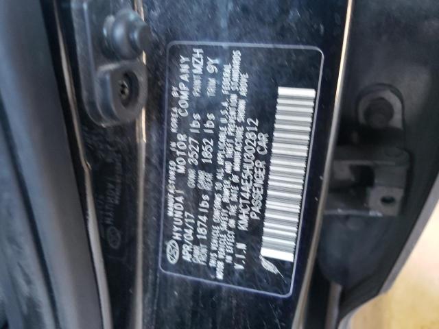 Photo 10 from auction – 2017 HYUNDAI ACCENT SE with VIN KMHCT4AE5HU302812