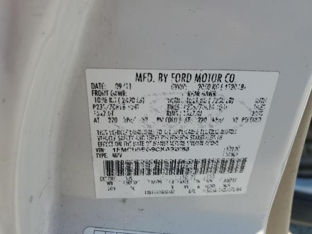 Photo 10 from auction – 2012 FORD ESCAPE LIM with VIN 1FMCU0EG9CKA92088