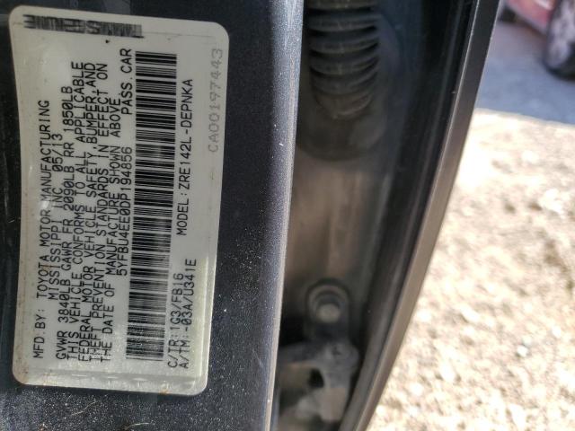 Photo 10 from auction – 2013 TOYOTA COROLLA BA with VIN 5YFBU4EE0DP194856