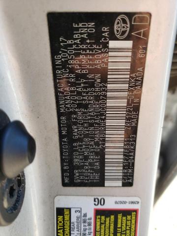 Photo 10 from auction – 2018 TOYOTA COROLLA L with VIN 2T1BURHE4JC007932