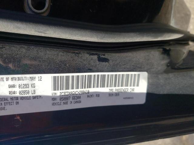 Photo 10 from auction – 2012 DODGE CHARGER PO with VIN 2C3CDXAGXCH280410
