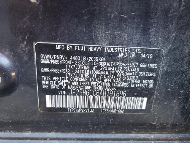 Photo 10 from auction – 2010 SUBARU FORESTER 2 with VIN JF2SH6CC6AH791696