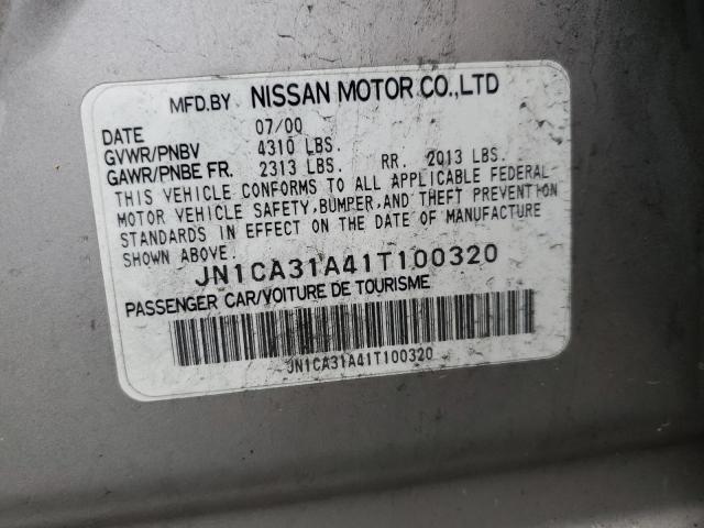Photo 10 from auction – 2001 NISSAN MAXIMA GXE with VIN JN1CA31A41T100320