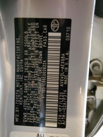 Photo 10 from auction – 2014 TOYOTA AVALON HYB with VIN 4T1BD1EB6EU026224
