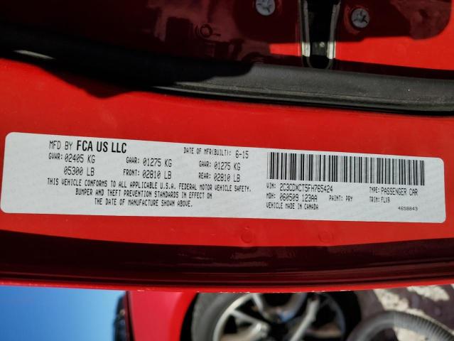 Photo 10 from auction – 2015 DODGE CHARGER R/ with VIN 2C3CDXCT5FH765424