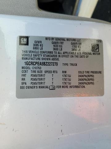 Photo 10 from auction – 2011 CHEVROLET SILVERADO with VIN 1GCRCPEA8BZ227279