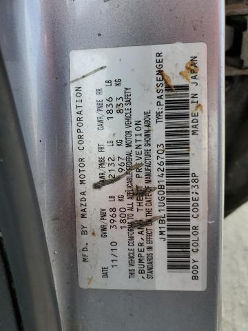 Photo 10 from auction – 2011 MAZDA 3 I with VIN JM1BL1UG0B1426703