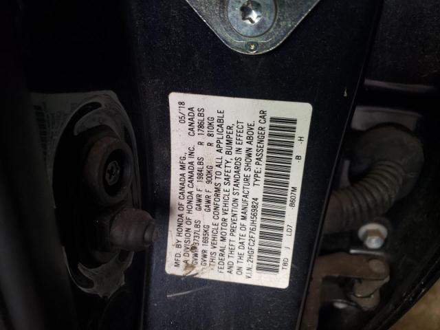 Photo 10 from auction – 2018 HONDA CIVIC EX with VIN 2HGFC2F76JH569824