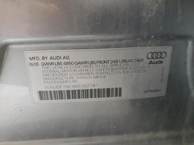 Photo 10 from auction – 2006 AUDI A4 2.0T QU with VIN WAUDF78E36A102787