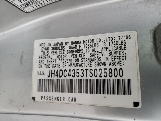 Photo 10 from auction – 1996 ACURA INTEGRA LS with VIN JH4DC4353TS025800