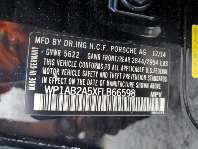 Photo 10 from auction – 2015 PORSCHE MACAN S with VIN WP1AB2A5XFLB66598