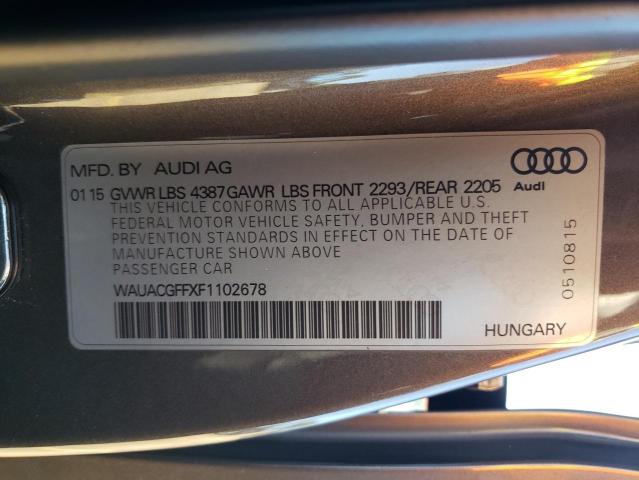 Photo 10 from auction – 2015 AUDI A3 PREMIUM with VIN WAUACGFFXF1102678
