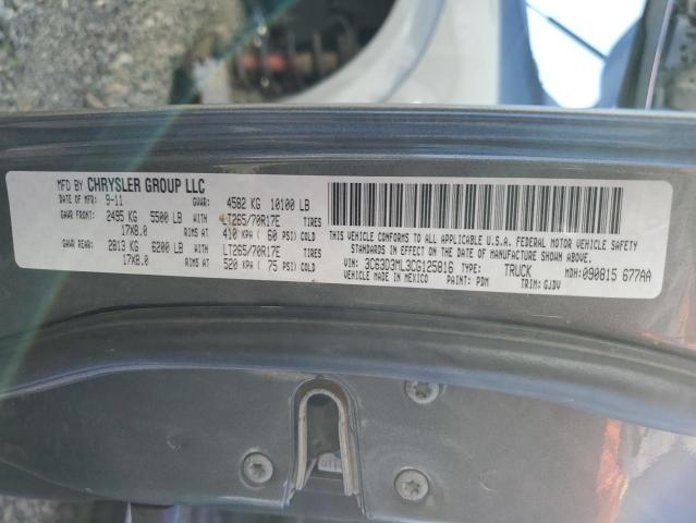 Photo 10 from auction – 2012 DODGE RAM 3500 L with VIN 3C63D3ML3CG125816