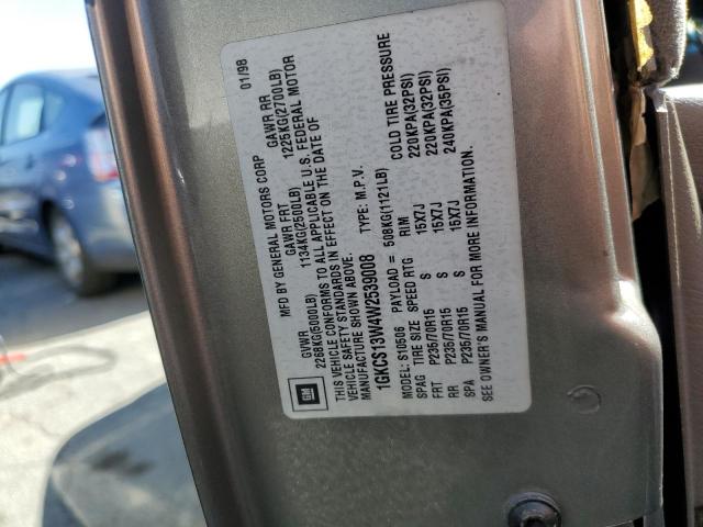 Photo 10 from auction – 1998 GMC JIMMY with VIN 1GKCS13W4W2539008