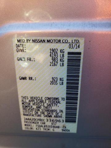 Photo 10 from auction – 2014 NISSAN LEAF S with VIN 1N4AZ0CP8EC336963