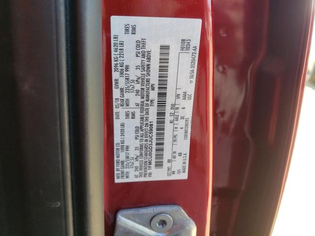 Photo 10 from auction – 2018 FORD ESCAPE SE with VIN 1FMCU0GD3JUC59081