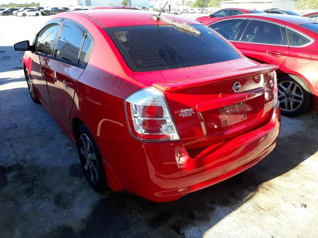 Photo 3 from auction – 2012 NISSAN SENTRA 2.0 with VIN 3N1AB6AP8CL639525