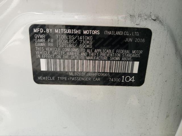 Photo 10 from auction – 2017 MITSUBISHI MIRAGE G4 with VIN ML32F3FJ4HHF09665