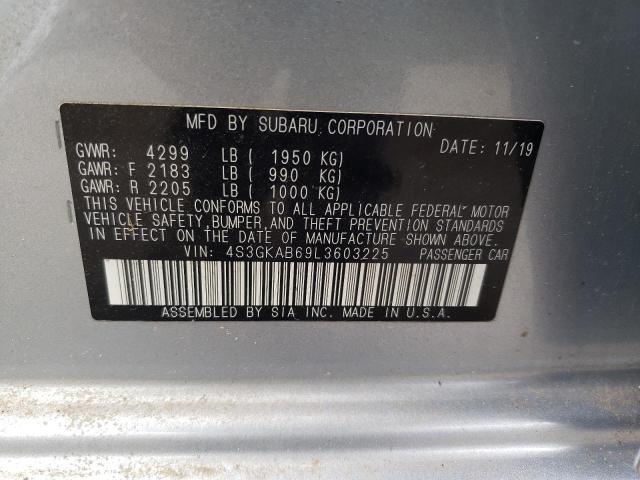 Photo 10 from auction – 2020 SUBARU IMPREZA with VIN 4S3GKAB69L3603225