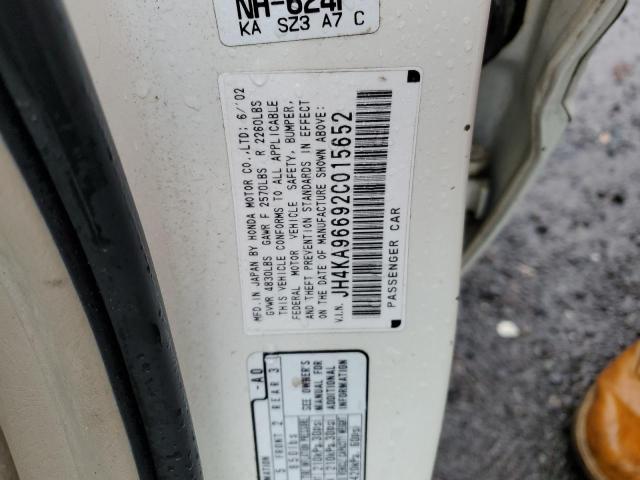 Photo 10 from auction – 2002 ACURA 3.5RL with VIN JH4KA96692C015652