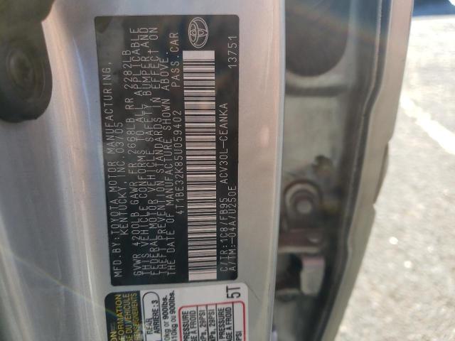 Photo 10 from auction – 2005 TOYOTA CAMRY LE with VIN 4T1BE32K85U059402