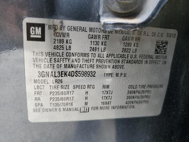 Photo 10 from auction – 2013 CHEVROLET CAPTIVA LT with VIN 3GNAL3EK4DS598932