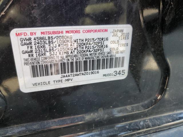 Photo 10 from auction – 2010 MITSUBISHI OUTLANDER with VIN JA4AT2AW7AZ019016