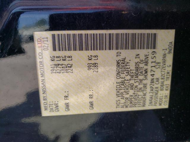 Photo 10 from auction – 2011 NISSAN ALTIMA BAS with VIN 1N4AL2AP2BN471159