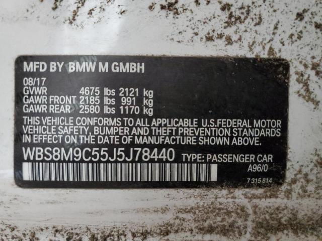 Photo 10 from auction – 2018 BMW M3 with VIN WBS8M9C55J5J78440