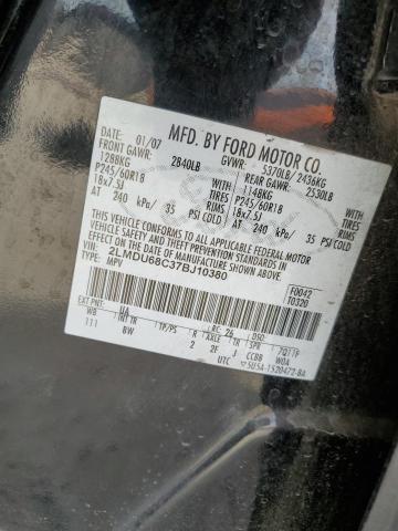Photo 10 from auction – 2007 LINCOLN MKX with VIN 2LMDU68C37BJ10380