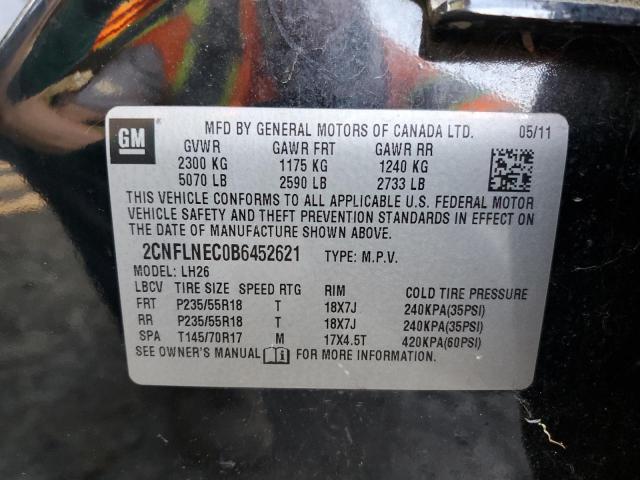Photo 10 from auction – 2011 CHEVROLET EQUINOX LT with VIN 2CNFLNEC0B6452621
