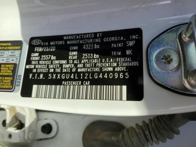 Photo 10 from auction – 2020 KIA OPTIMA EX with VIN 5XXGU4L12LG440965