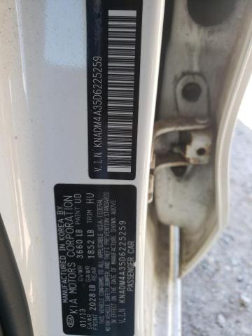 Photo 10 from auction – 2013 KIA RIO LX with VIN KNADM4A35D6225259