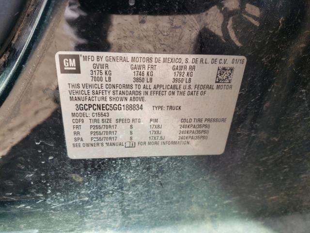 Photo 10 from auction – 2016 CHEVROLET SILVERADO with VIN 3GCPCNEC5GG188834