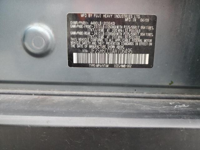 Photo 10 from auction – 2010 SUBARU FORESTER 2 with VIN JF2SH6CC0AH706495
