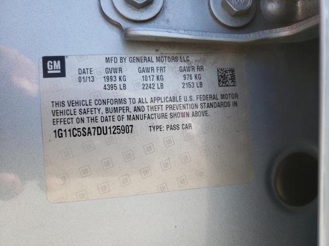 Photo 10 from auction – 2013 CHEVROLET MALIBU 1LT with VIN 1G11C5SA7DU125907