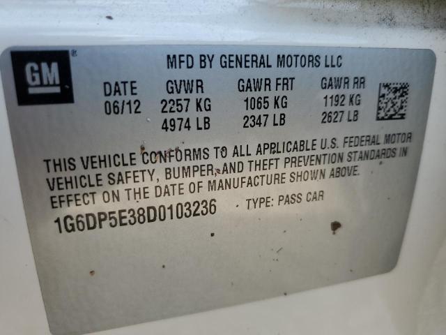 Photo 10 from auction – 2013 CADILLAC CTS PREMIU with VIN 1G6DP5E38D0103236