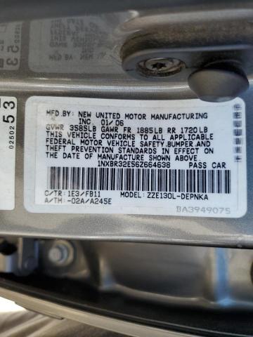 Photo 10 from auction – 2006 TOYOTA COROLLA CE with VIN 1NXBR32E56Z664638