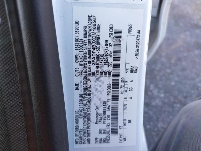Photo 10 from auction – 2013 FORD FIESTA SE with VIN 3FADP4BJXDM186567
